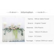 Hydrangea Cotton Table Runner