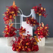 Fireplace Mantel Wedding Decor