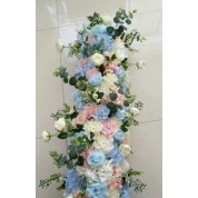 Backdrop Blue Navy And Pink Wedding