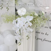 Yellow And White Wedding Reception Decor