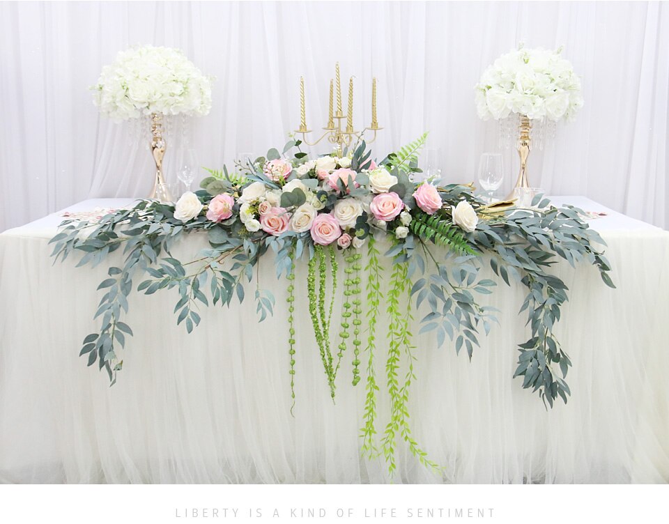 hydrangea cotton table runner8