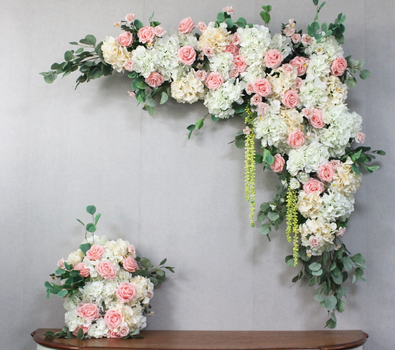 pink and grey artificial flowers8