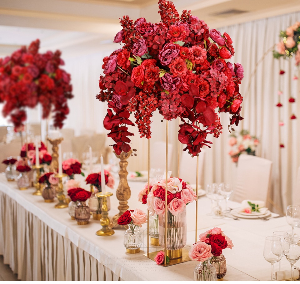 turquoise and yellow wedding decorations