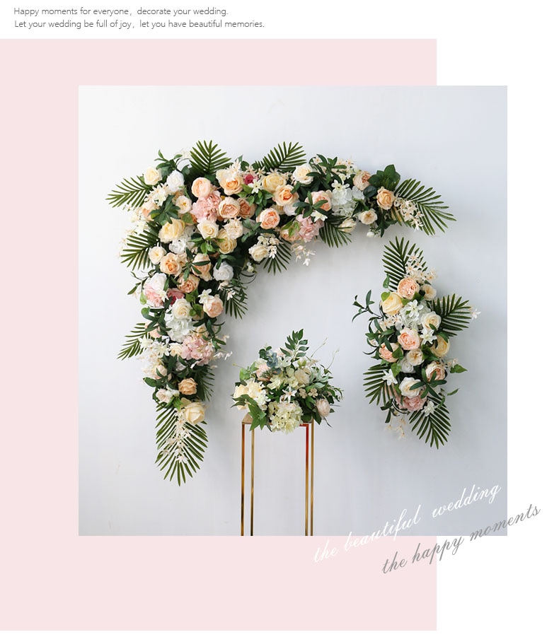 decorative white wedding arch7