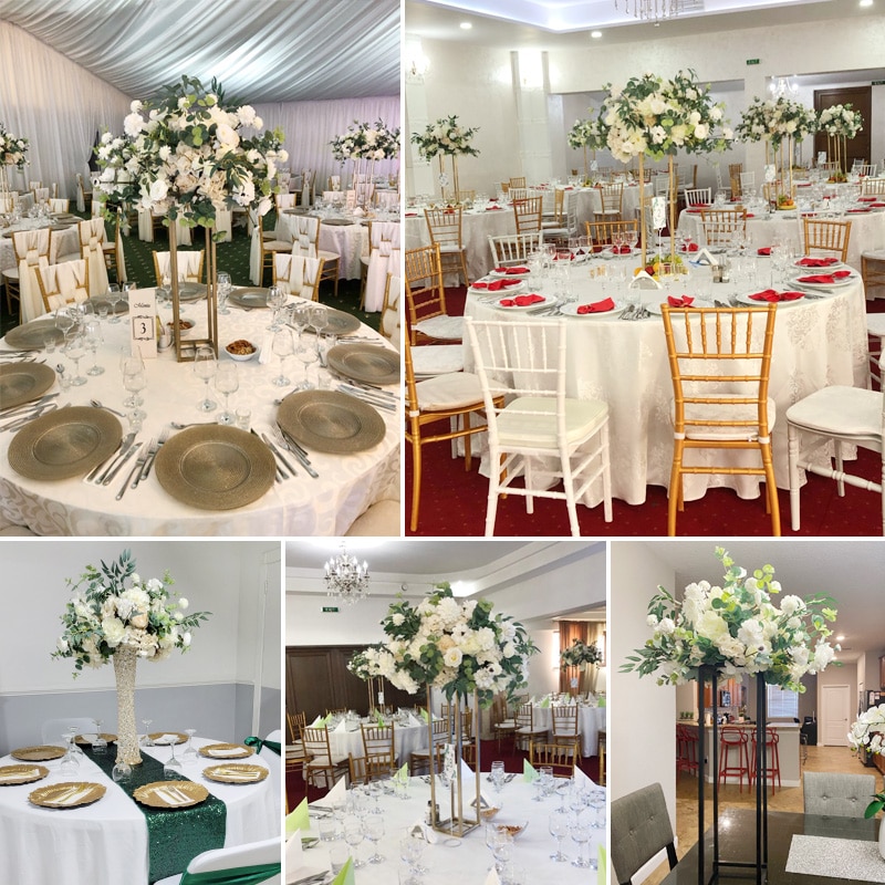 Color scheme and theme selection for wedding flower arrangements