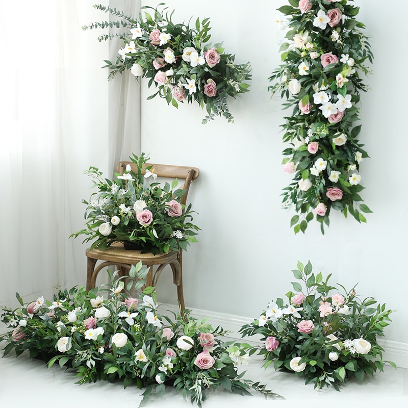 peach colour wedding decor