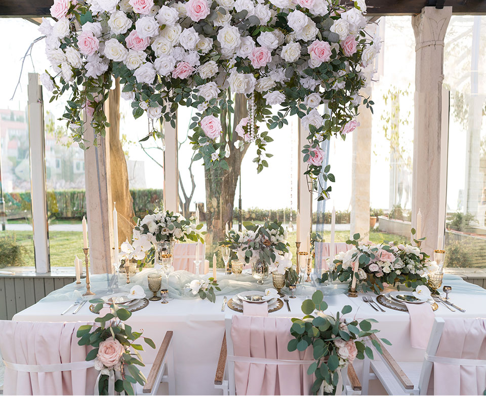 home flower arrangements using fresh gypsophila