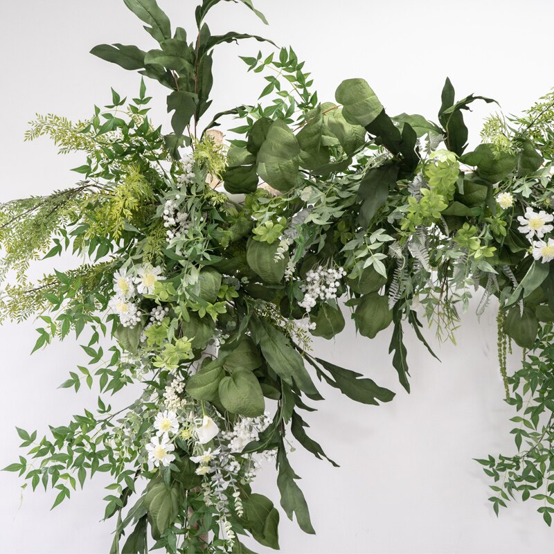 Attaching flowers securely to the hoop using wire or floral tape