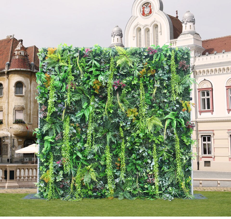 flower grass wall backdrop