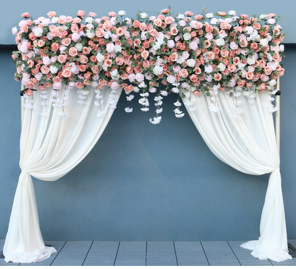 burlap with pink lace table runner8