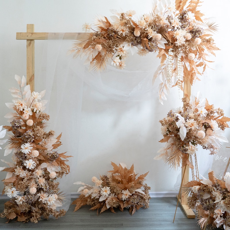 big arch with flowers for wedding