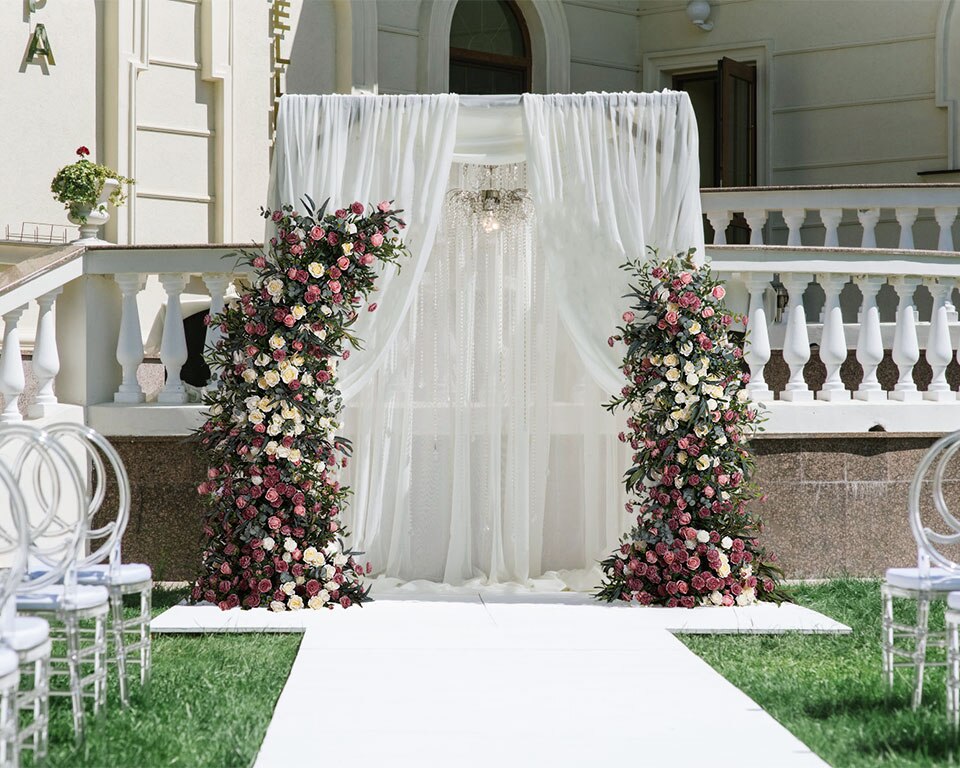 wedding flower crown for bride